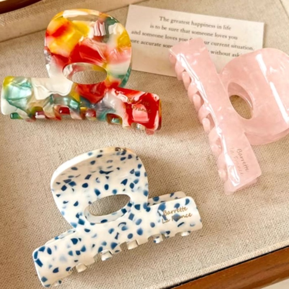 Colorful Hair Claw Clip SET
